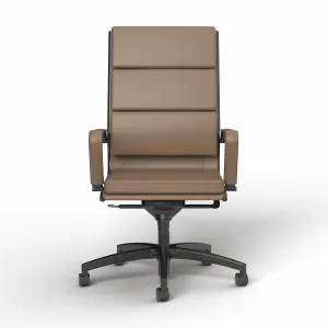 OL Mode PU Leather Upholstered Boardroom Chair - Chocolate thumbnail 5