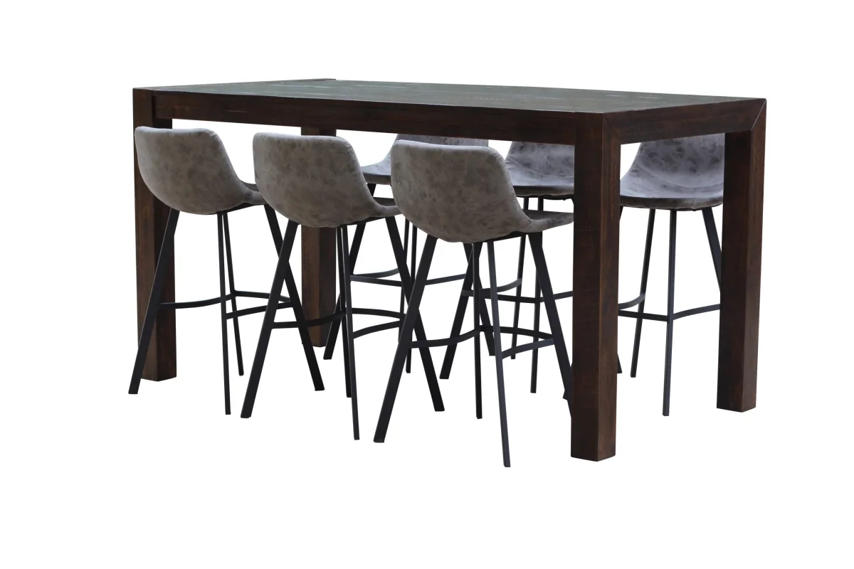 BT Nova PU Leather Upholstered Metal Base Bar Stool