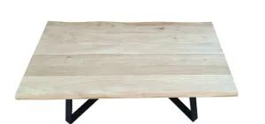 VI Juniper Metal Legs Timber Top Coffee Table thumbnail 3