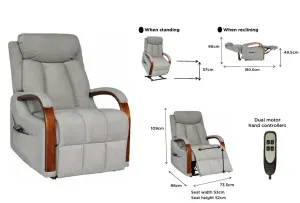 VI Ohio Fabric Upholstered Lift Chair thumbnail 6