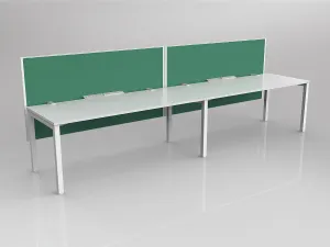 OL Axis 2 User Single Sided Workstation with Hung Screen - Breathe Fabric thumbnail 18