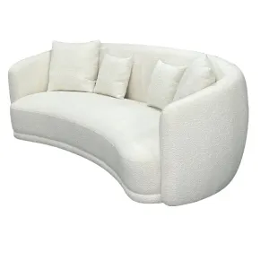 VI Ibiza Boucle Fabric 2.5 Seater Sofa - White and Light Grey thumbnail 2