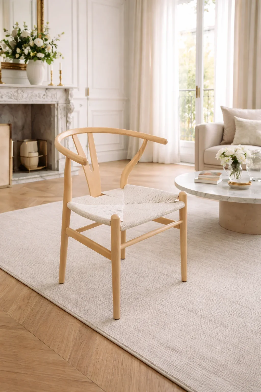 MF Replica Timber Frame Wishbone Dining Chair