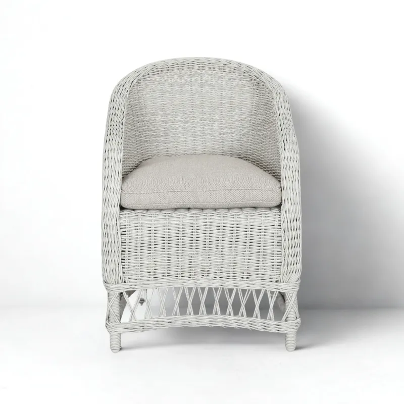 CR Ohana Wicker Outdoor Dining Armchair with Cushion