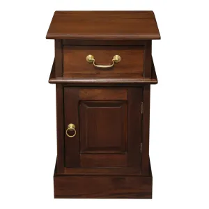 CT Tasmania Solid Timber 1 Door 1 Drawer Bedside Table thumbnail 16