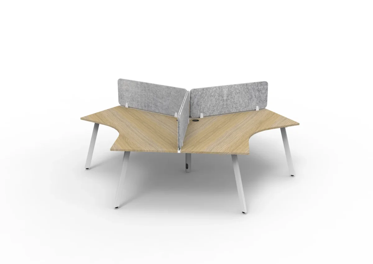 RL Infinity 120 Degree Workstation for 3 Users with Eco Panel Screen