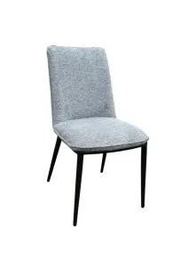 MD Loftus Dining Chair Fabric Upholstered Metal Leg thumbnail 1