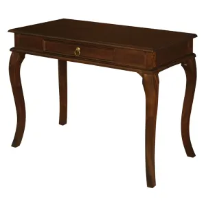 CT Queen Anne Solid Timber 1 Drawer Sofa Table thumbnail 7