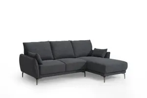 VI Kayla Fabric Upholstered 2 Seater Sofa with Chaise thumbnail 3