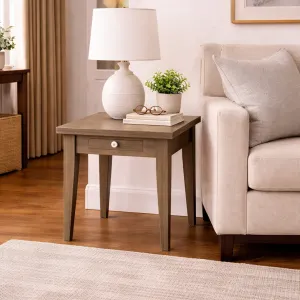 MF Havana Solid Timber 1 Drawer Side Table thumbnail 2