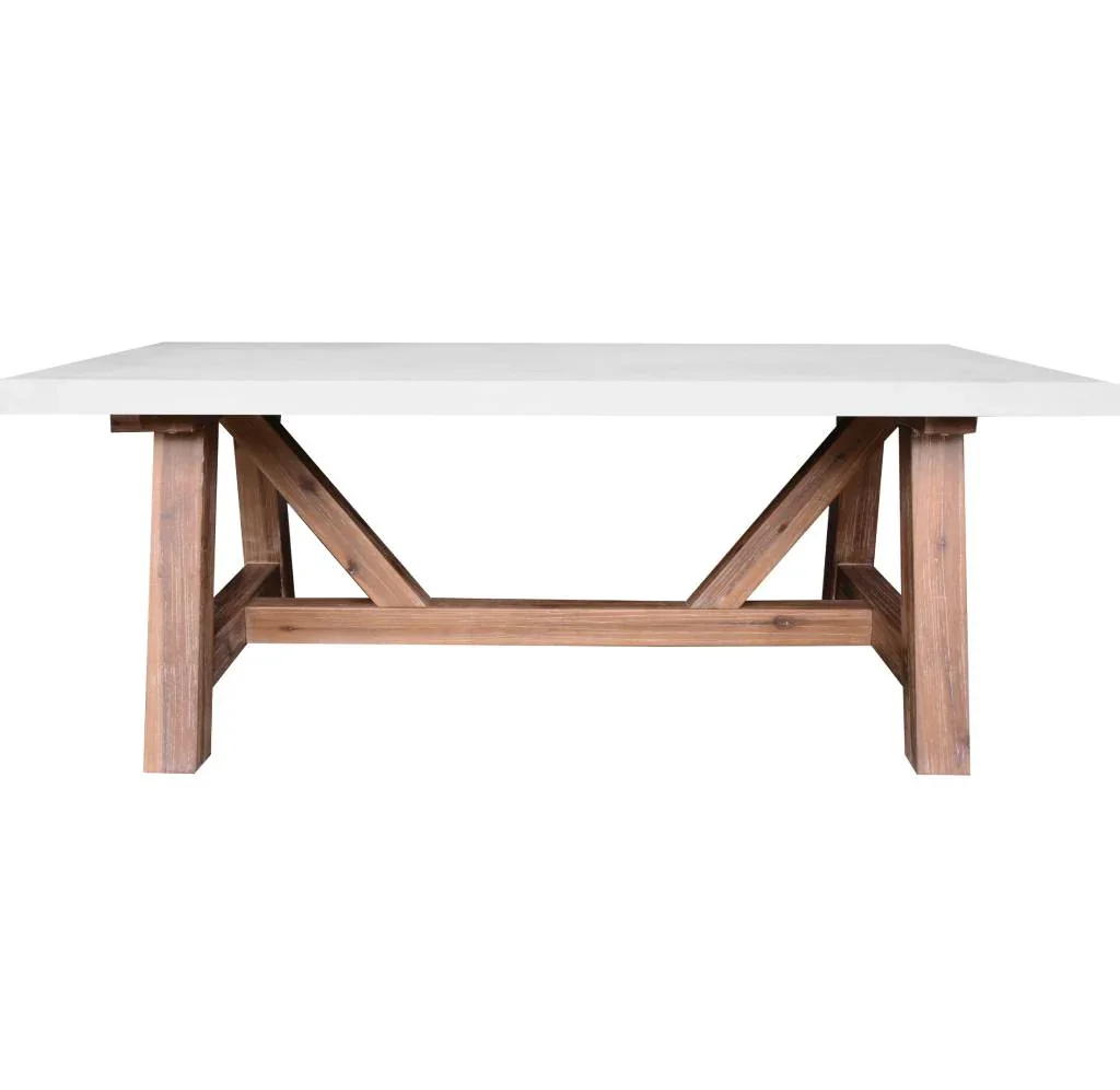 VI Faro Coffee Table - White and Dark Grey