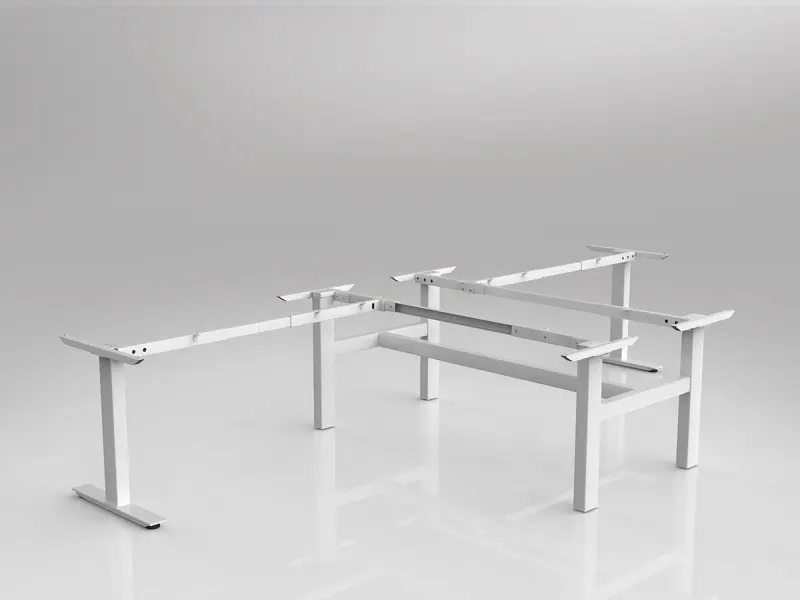 OL Agile 90° Shared Workstation Frame to Suit 2 Worktops