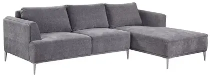 HE Anne Fabric Upholstereed 3 Seater Sofabed with Chaise