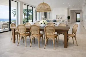 MF New Islander Timber Framed Natural Rattan Dining Chair thumbnail 3