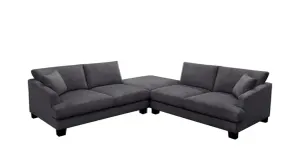 VI Orion LHF/RHF 2.5 Seater Sofa with Ottoman-Charcoal thumbnail 1