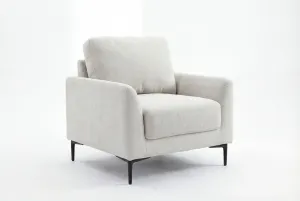 BT Luca 1 Seater Sofa Grey Fabric thumbnail 3