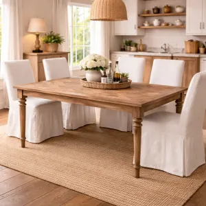 MF Morocco Recycled Elm Timber Dining Table thumbnail 2