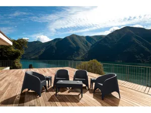 FL 4 Piece Resin Rattan Pool Side Setting with Aruba Arm Chair thumbnail 12