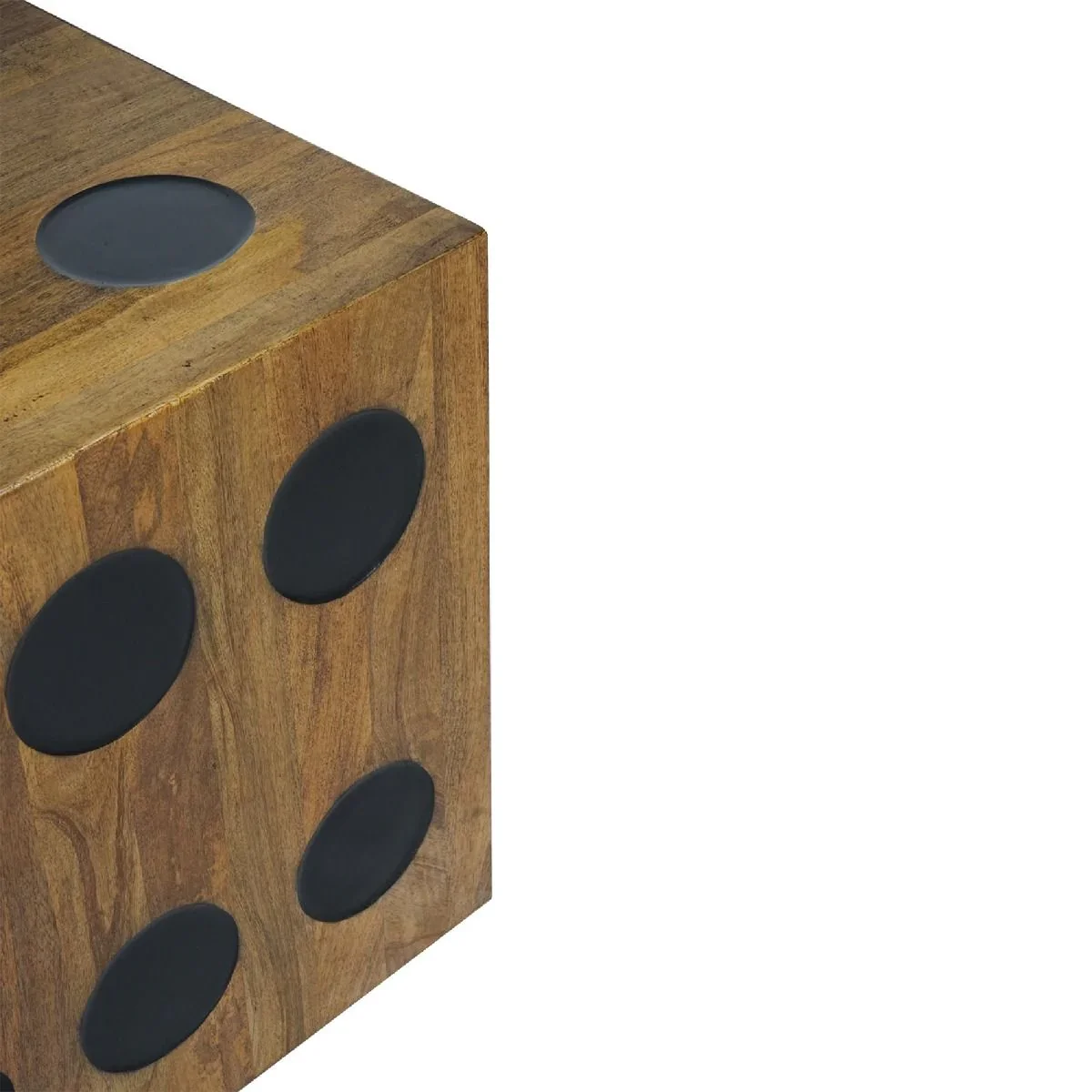 CR Dice Solid Timber Side Table or Stool