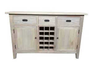 MF Hampton Solid Timber Sideboard with 15 Bottle Holder thumbnail 1