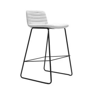 RL Pixel Fabric Upholstered Sled Base Kitchen Stool - 630H thumbnail 1