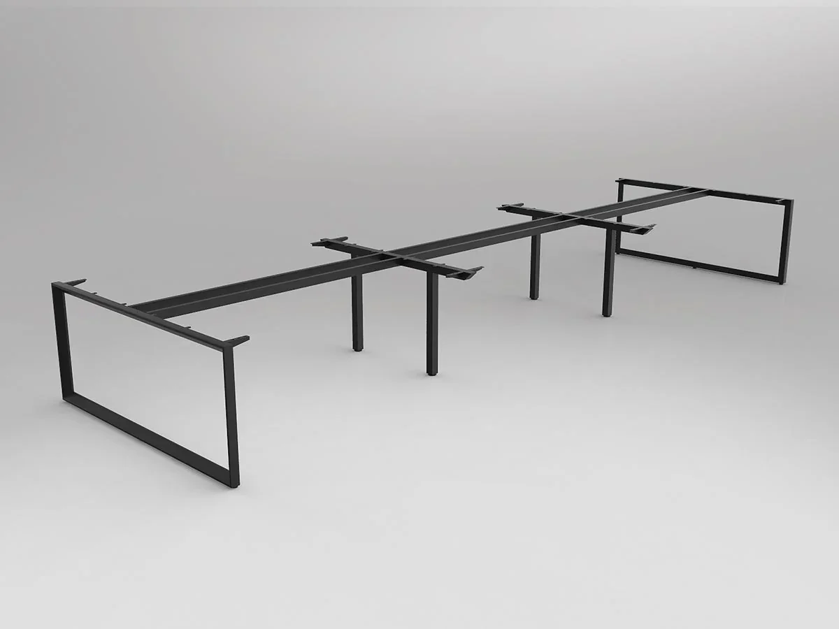 OL Anvil Double Sided 6 User Desk Frame