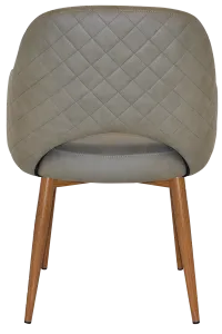 EZ Albury Oak Colour Metal Leg Upholstered Hospitality Dining Armchair thumbnail 10