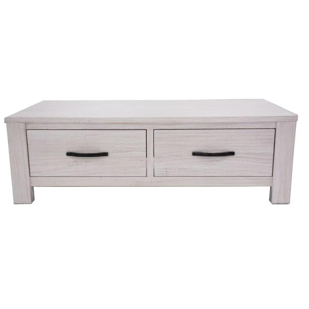 VI Florida Mountain Ash Timber 2 Drawer Coffee Table