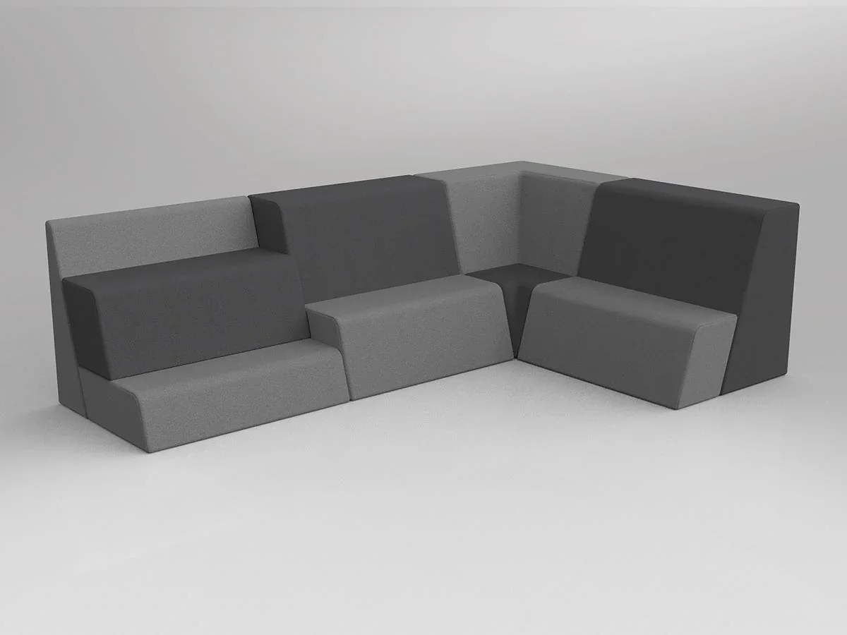 OL Motion Grandstand 3 Seater Reception Area Tiered Seating