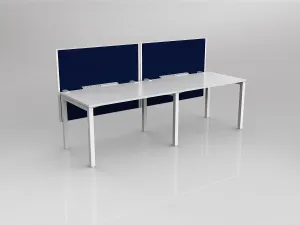 OL Axis 2 User Single Sided Workstation with Hung Screen - Breathe Fabric thumbnail 8