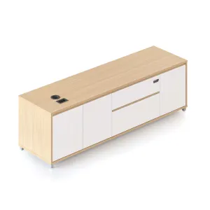 RL Executive Height Adjustable 3 Door 2 Drawer Credenza thumbnail 1