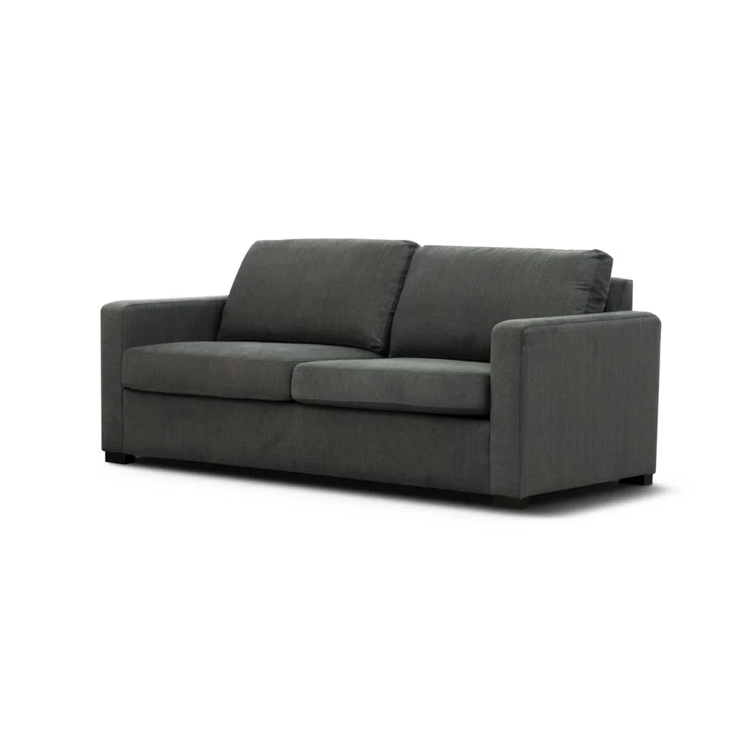 VI Wilson Fabric Upholstered Queen Sofa Bed with Memory Foam Mattress