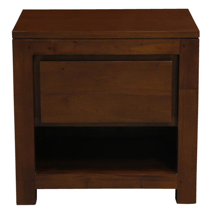 CT Amsterdam Solid Mahogany Timber 1 Drawer Bedside Table