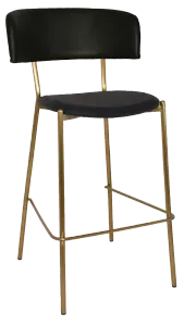 EZ STOOL LUGANO UPH 2 BLACK - EASTWOOD BORDEAUX thumbnail 2