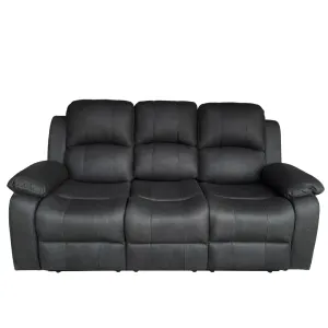 BT Valor Fabric Upholstered 3 Seater Manual Recliner Lounge thumbnail 2
