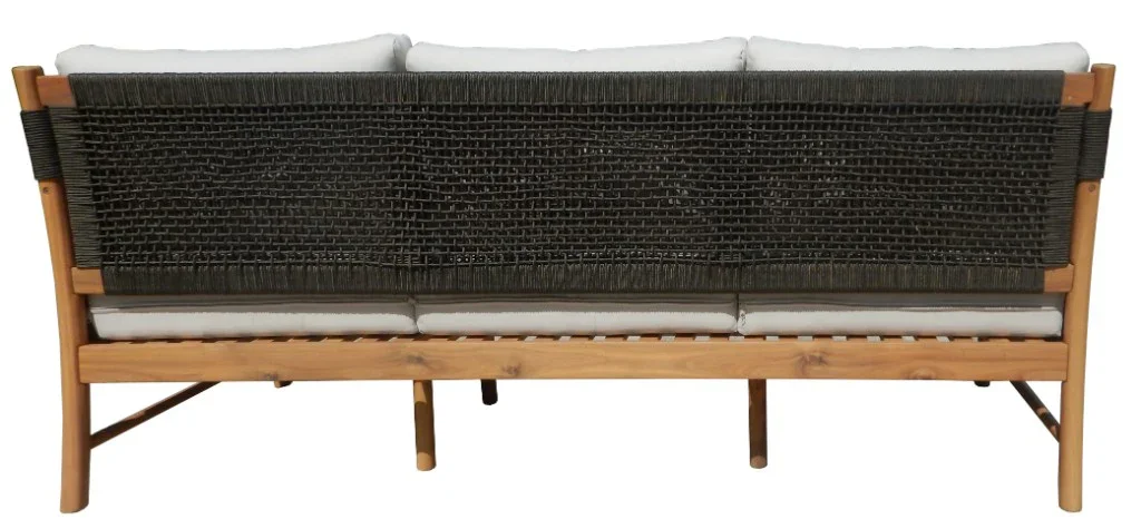 VI Elliston Solid Timber 3 Seater Outdoor Lounge with Cushion