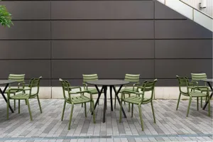 FL Max 90 Diameter Hospitality Outdoor Round Dining Table Top thumbnail 6