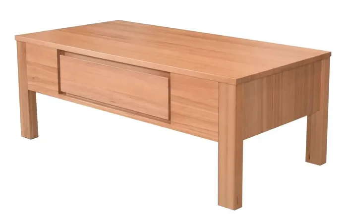 MD Moni Solid Timber 1 Drawer Coffee Table