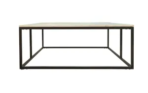 VI Suez Marble Top Metal Base Coffee Table thumbnail 4