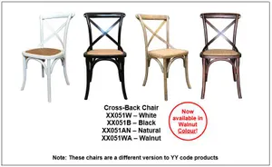MF Cross-Back Solid Timber Frame Rattan Seat Dining Chair thumbnail 9