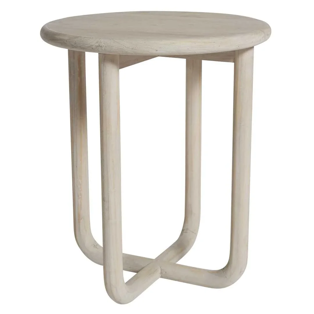 SH Nashik Solid Timber Round Side Table