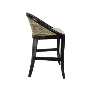 CR Alabama Timber Framed Rattan Back Fabric Seat Counter Stool thumbnail 16