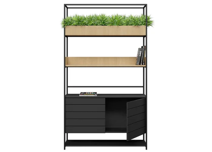 DD Max Cafe Welded Framed 2 Door Planter With Storage thumbnail 2