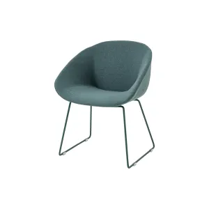 OL Vista Fabric Upholstered Sled Base Tub Chair thumbnail 1