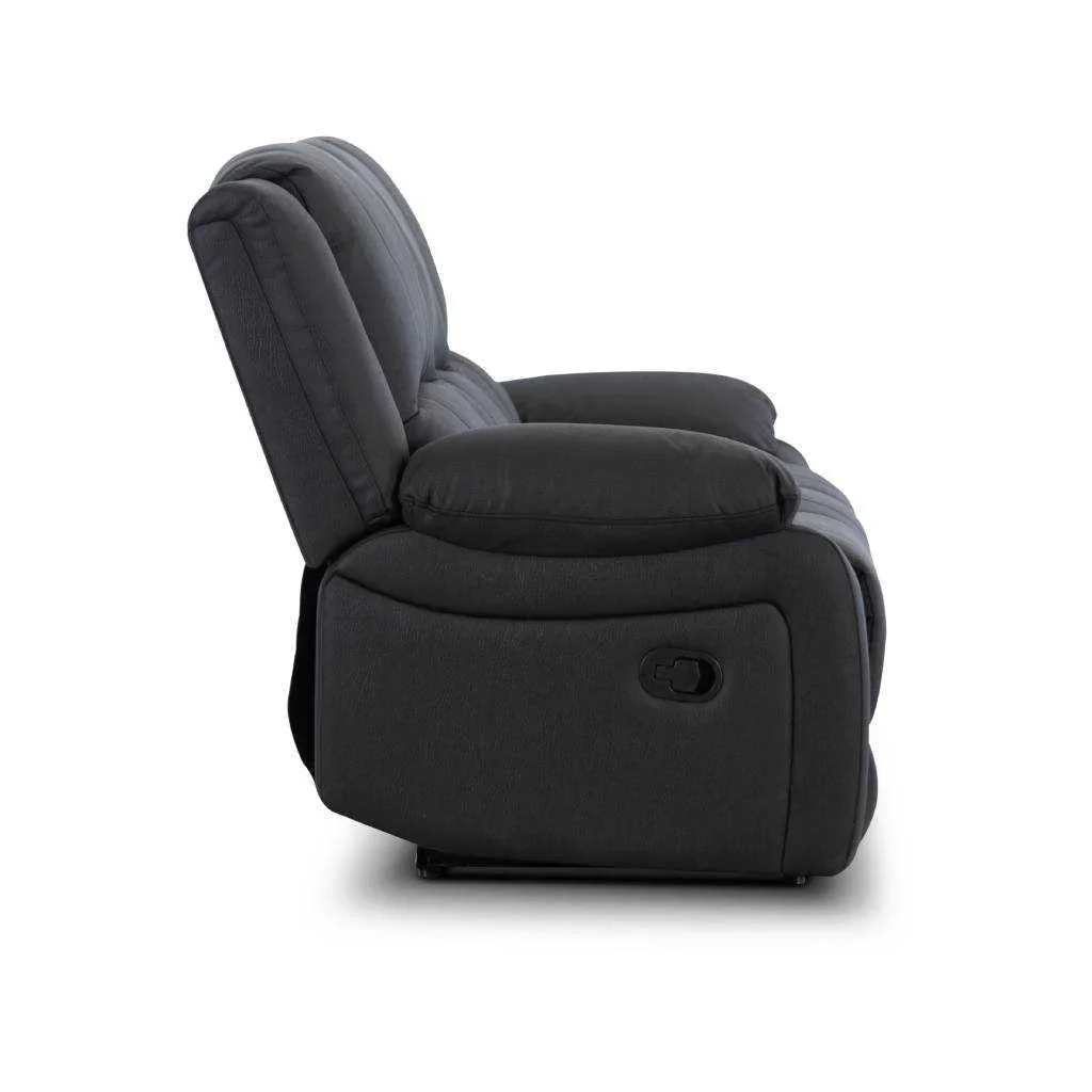 VI Captain 3 Seater Fabric Electric Recliner Lounge with Dropdown Table