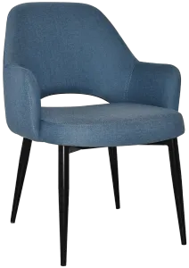 EZ Albury Black Metal Leg Upholstered Hospitality XL Armchair thumbnail 17