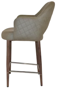 EZ STOOL ALBURY ARM 650 METAL LIGHT WALNUT thumbnail 7