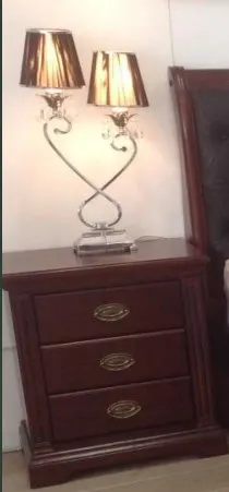 AW Victoria Bedside Table (Bungundy) - American Grandis