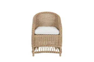 CR Ohana Wicker Outdoor Dining Armchair with Cushion thumbnail 6
