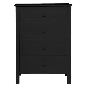 VI Jesse Solid Timber 4 Drawer Tallboy thumbnail 1